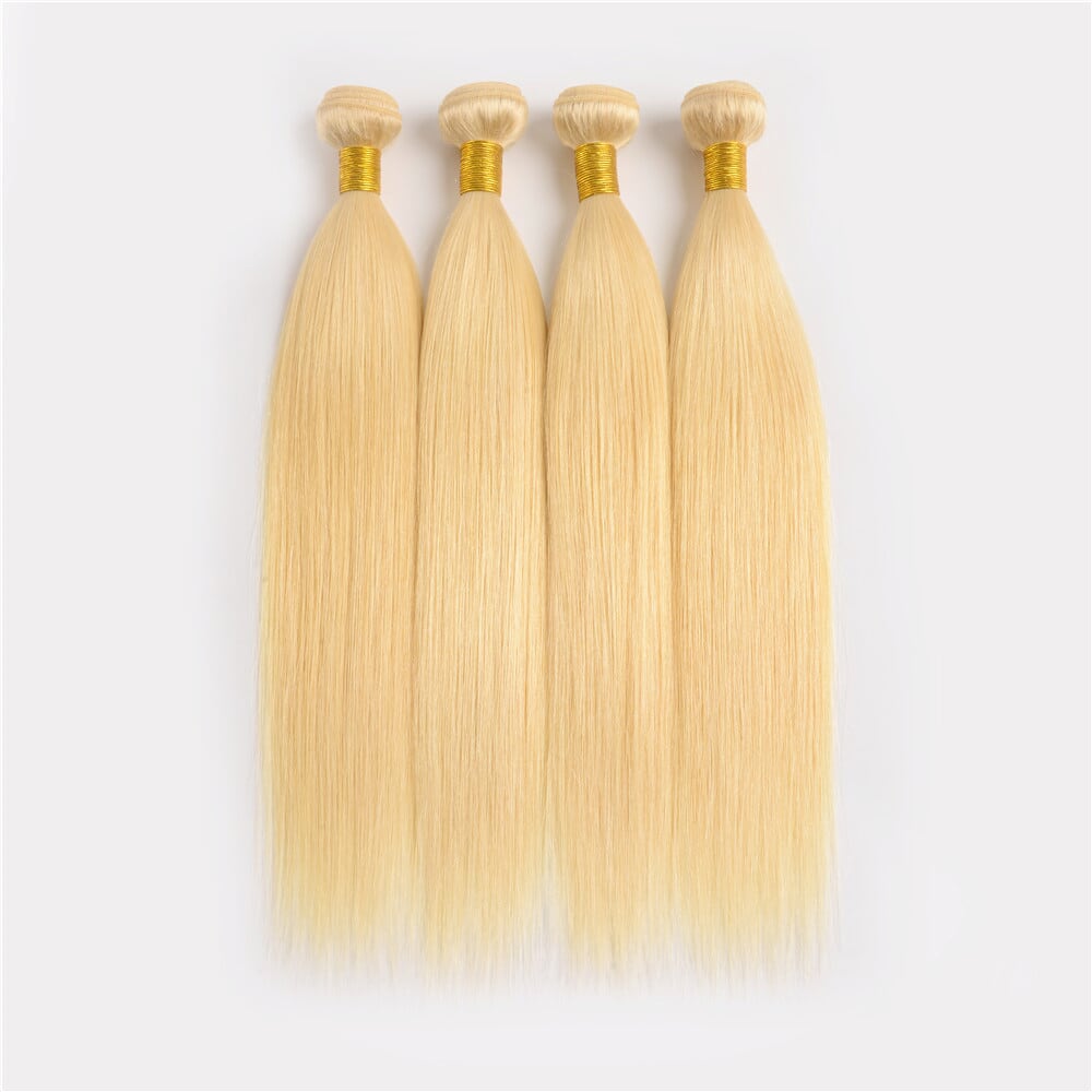 613 blonde straight Bundles 