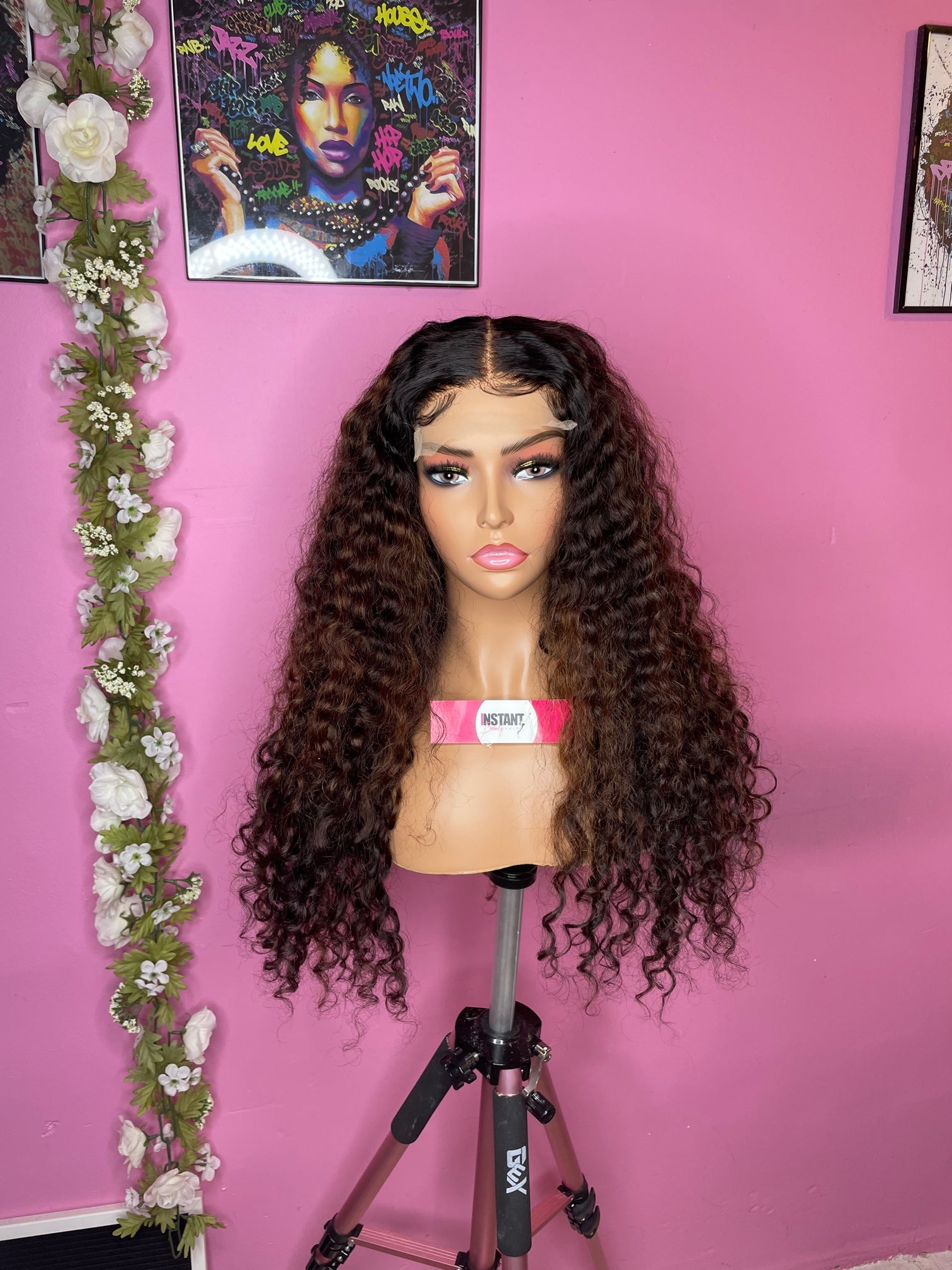 24” Deep Wave 5x5 Lace Closure wig with baby hair