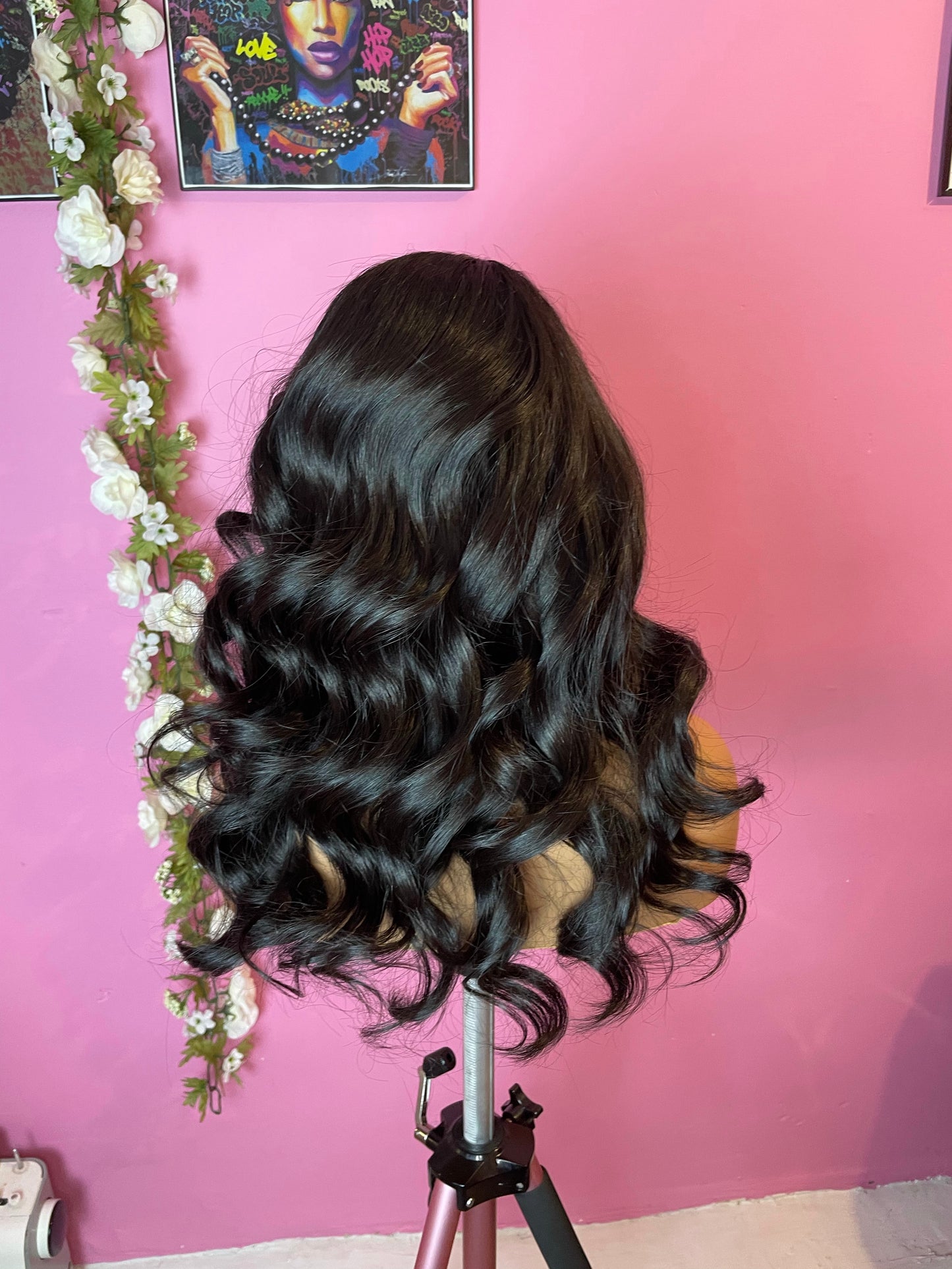 wavy raw hair lace closure wig