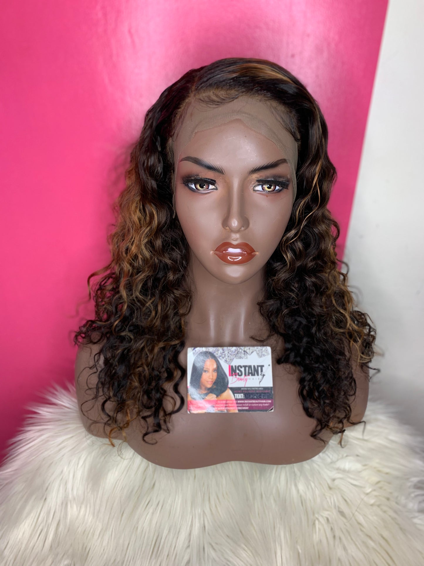 glue less human hair lace frontal curly  wig 