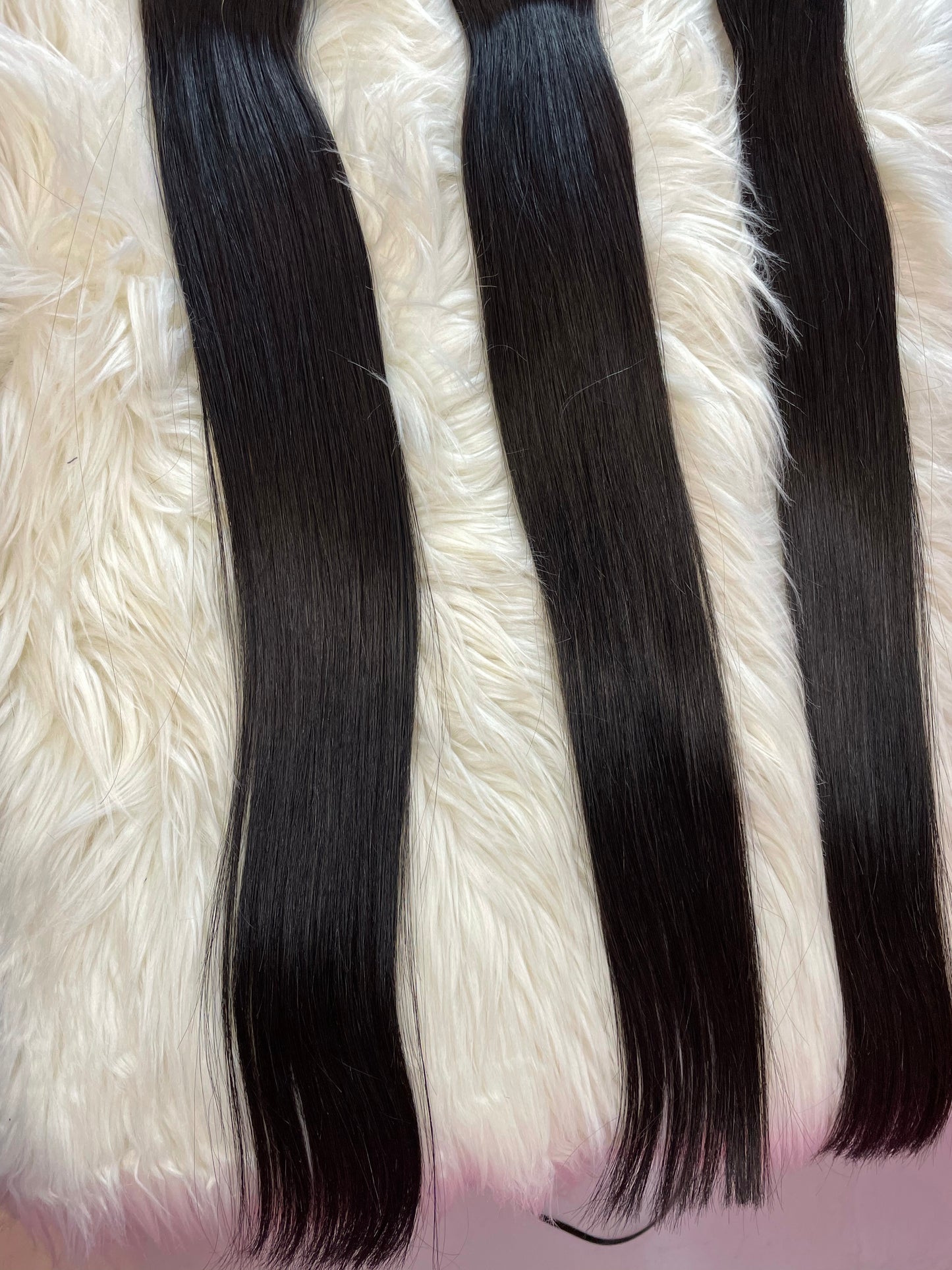 long black straight hair