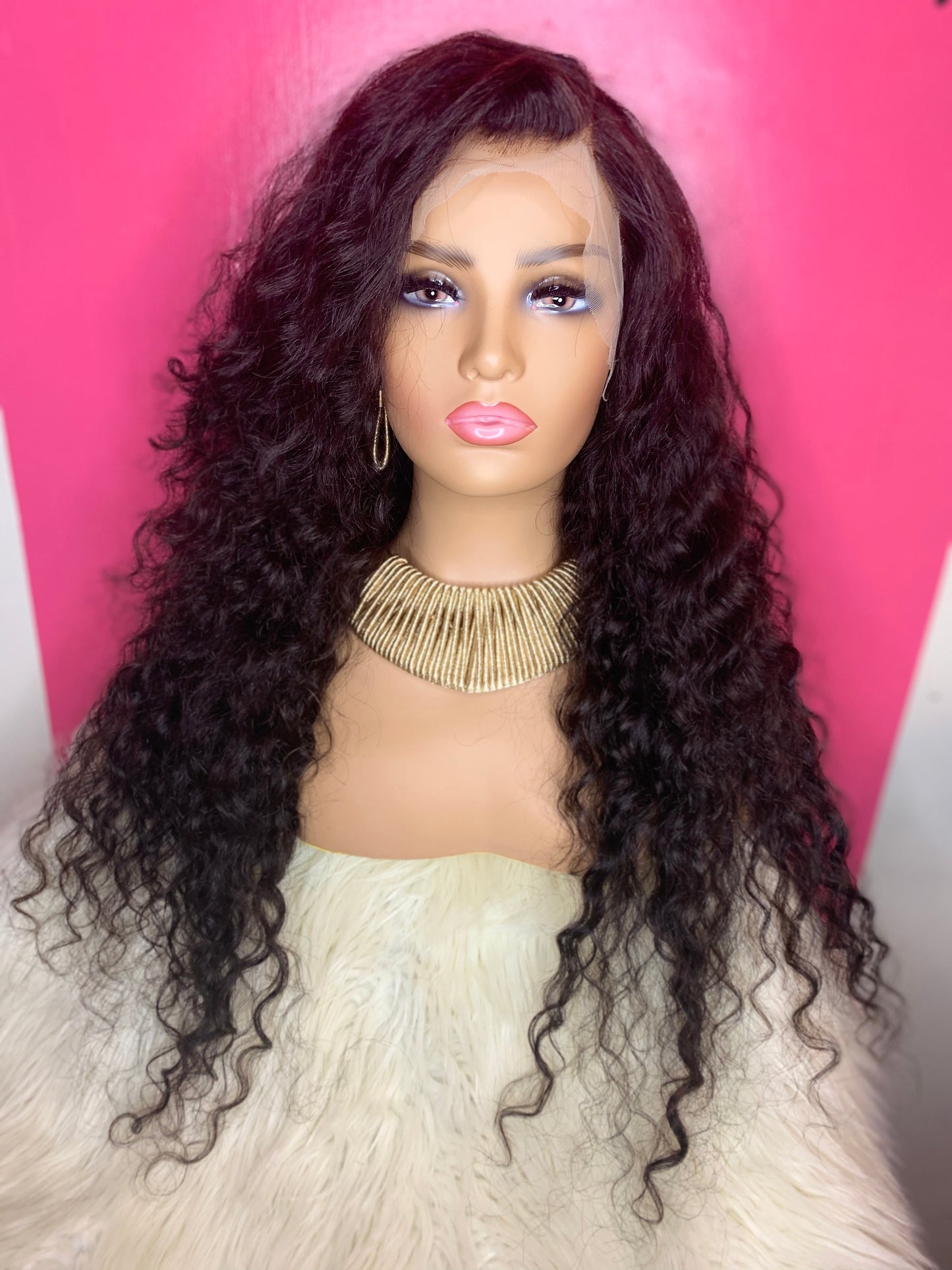 curly 100% virgin hair wig