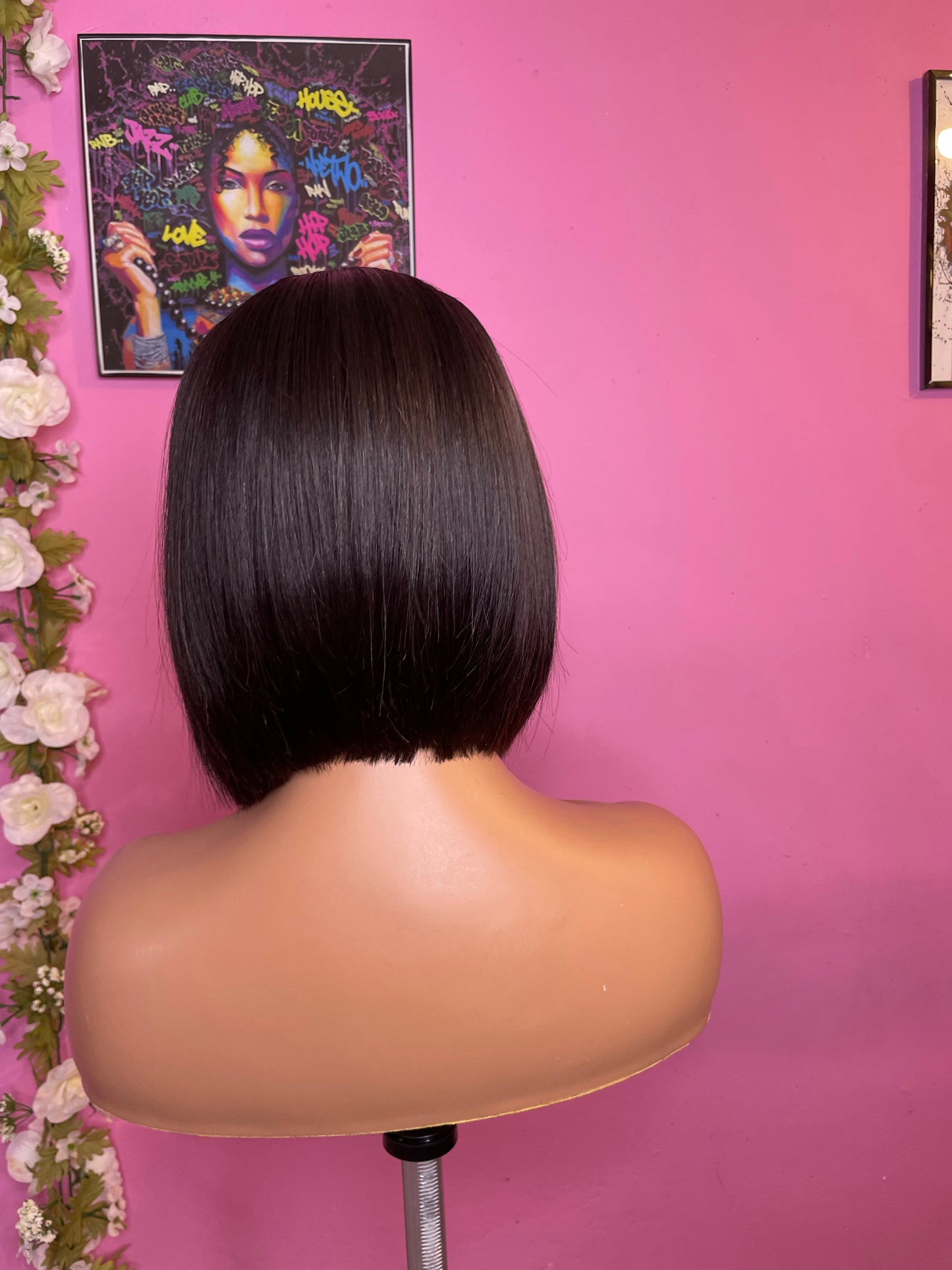Vanessa Unit: 8" Bang Bob Cut Lace Front Unit