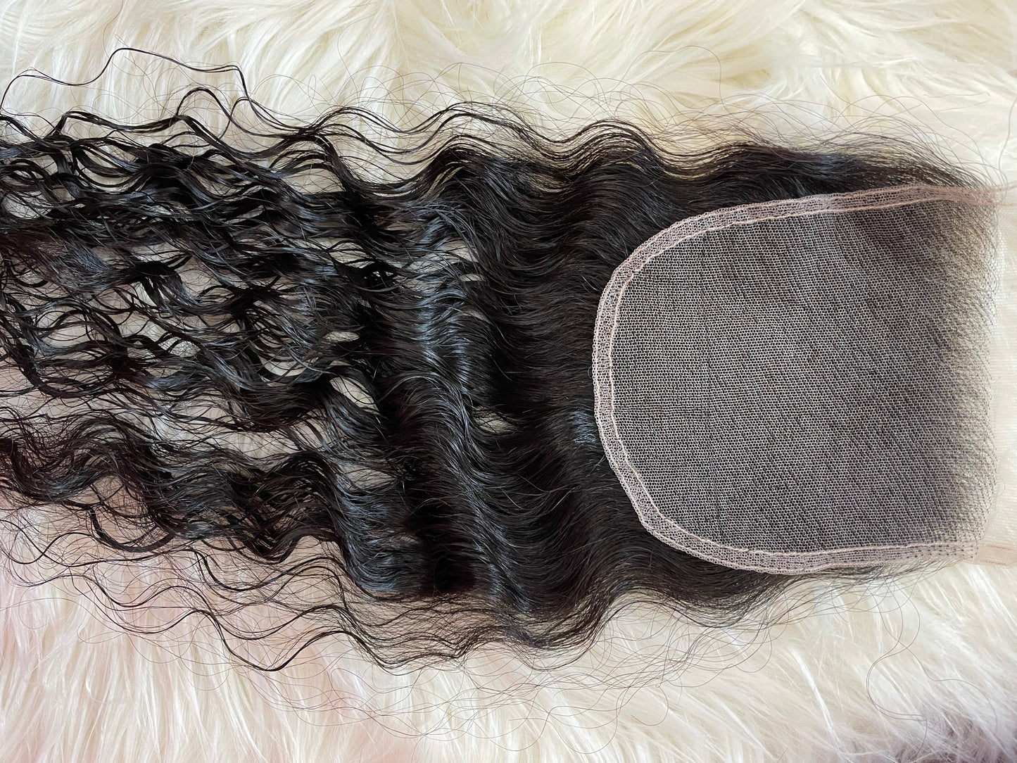 wavy transparent lace closure