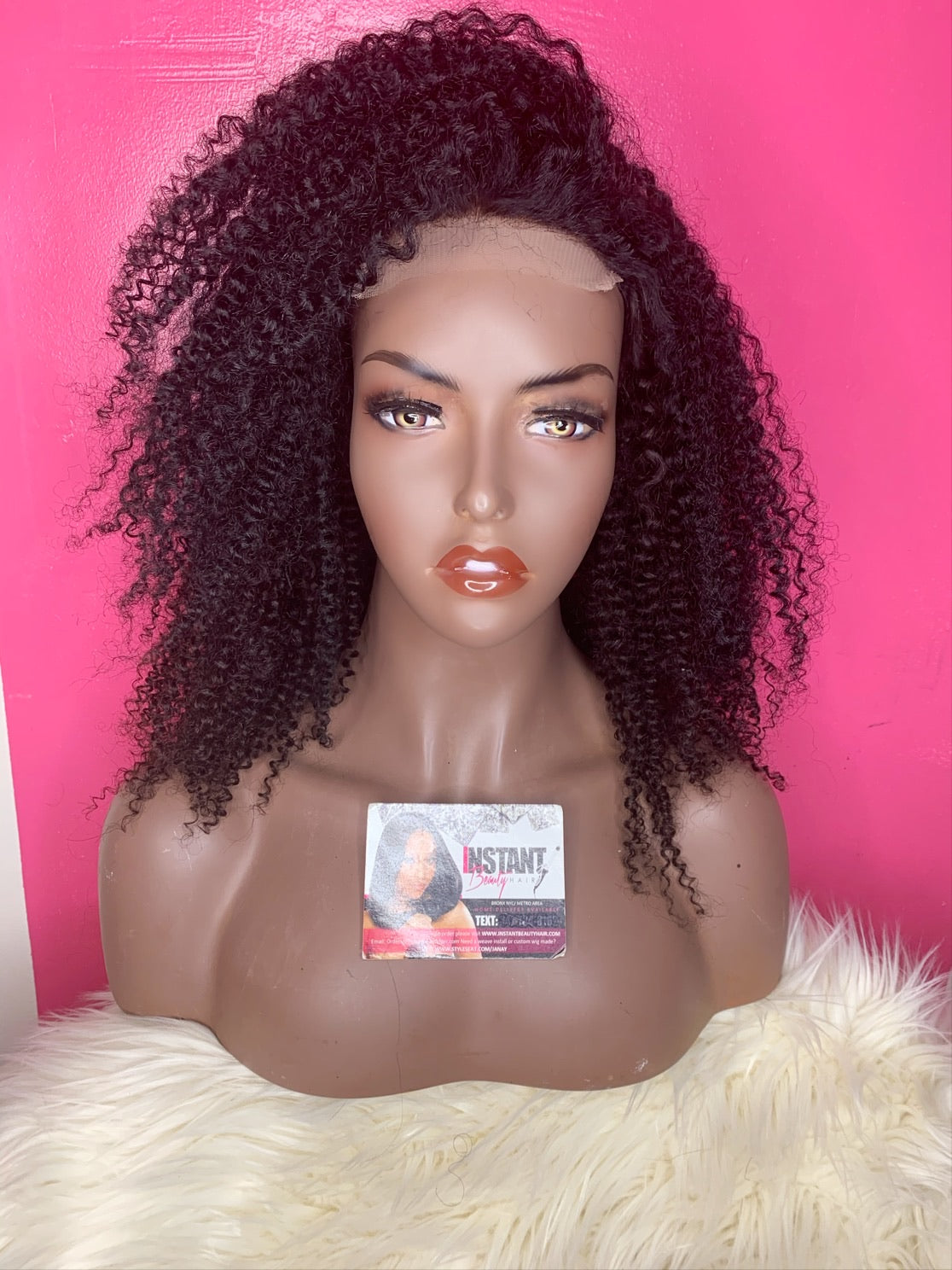 Kinky Curly lace closure wig