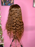 longer ginger human hair wig