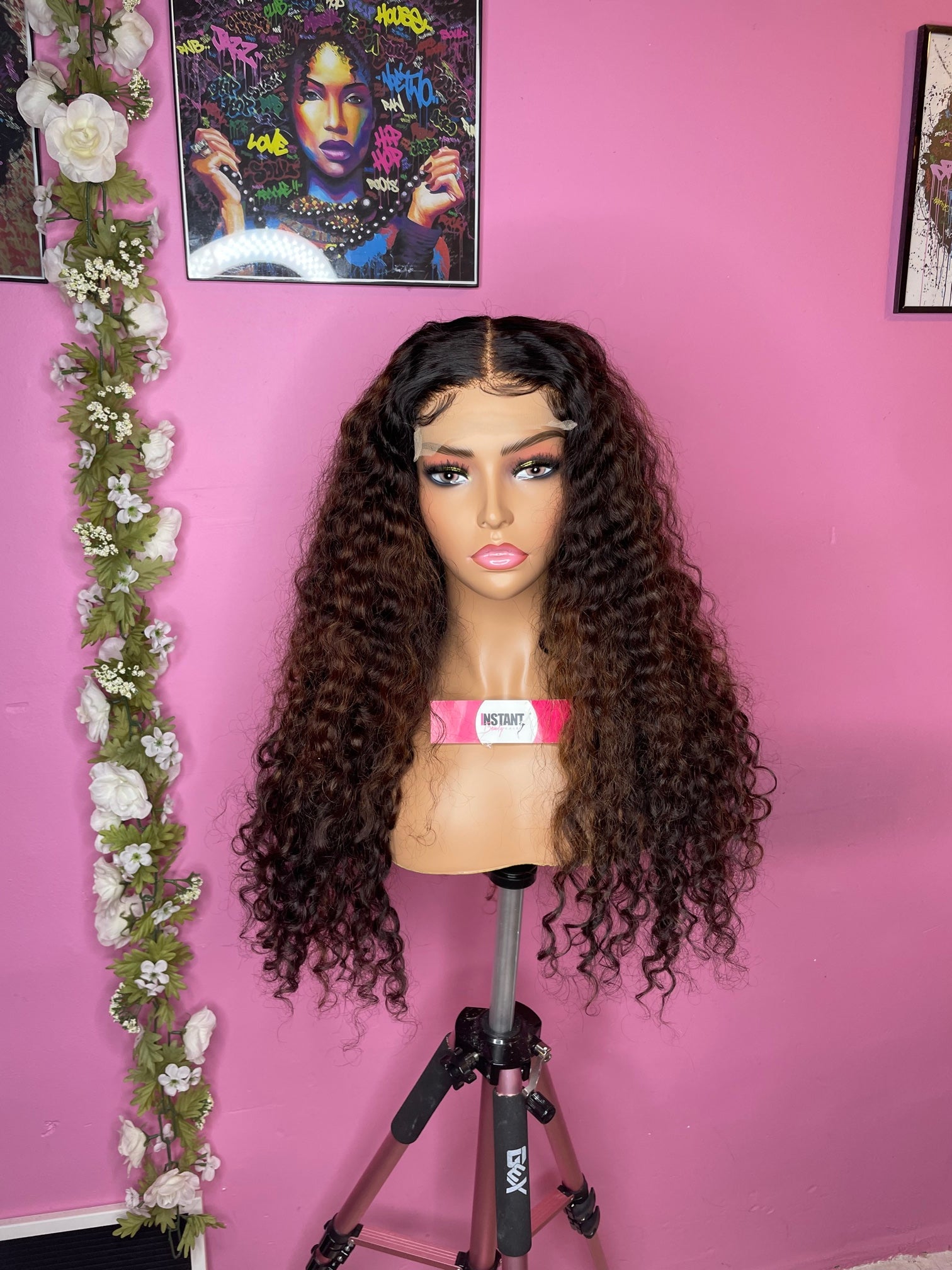  24” Deep Wave 5x5 Lace Closure wig with baby hair