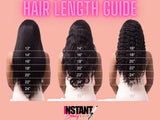 hair weave length chart