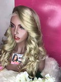 “Stacey” Unit: 18” Ash Blonde Lace Frontal Custom Wig - Instant Beauty Hair