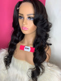 lace closure wig with side part