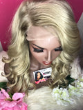 “Stacey” Unit: 18” Ash Blonde Lace Frontal Custom Wig - Instant Beauty Hair