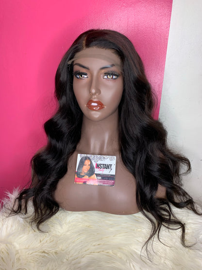 body wave wig with side part