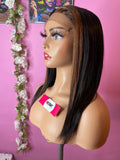 black and honey blonde wig