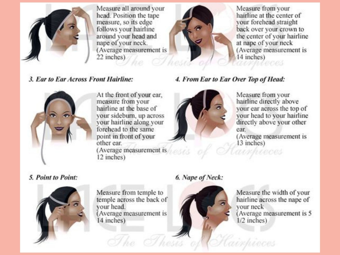 lace frontal wig measurements